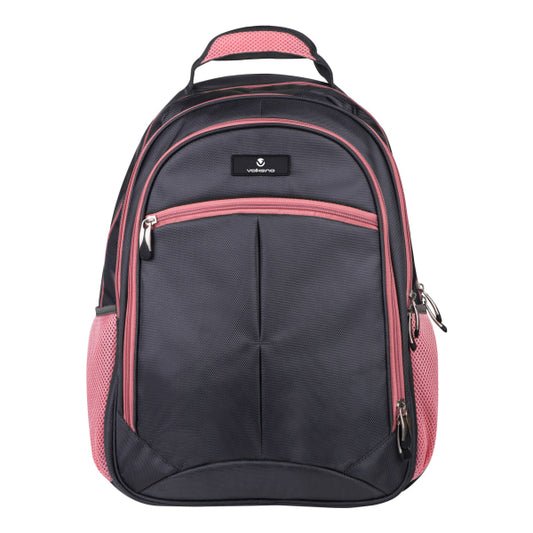 Volkano Orthopedic Backpack With 15.6" Laptop Compartment, Gray/Pink