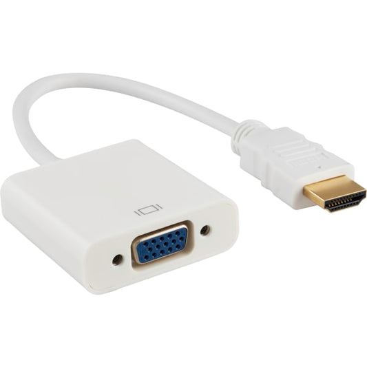 Ativa® HDMI to VGA Adapter, Unidirectional, White, 27523