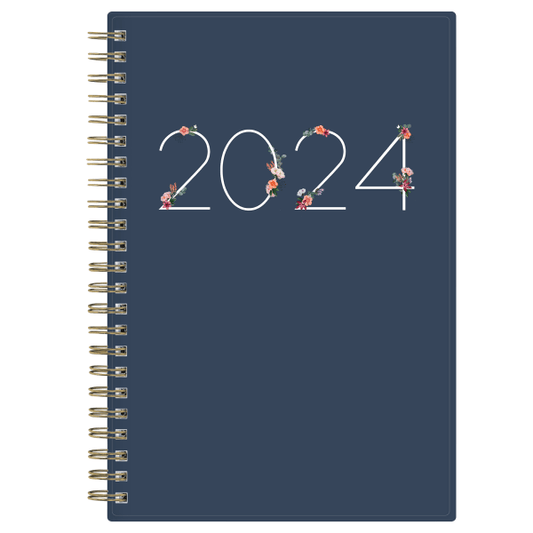 2024 Blue Sky Ashlyn 5  x 8  Weekly & Monthly Planner Navy (143958)