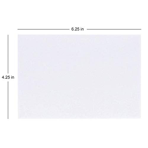 Office Depot Brand Greeting Card Envelopes, A4, Clean Seal, 4 1/4" x 6 1/4", White, Box of 25