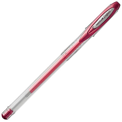 Uni-ball 2031684 Gel Pen Metallic, Vibrant Ink and Vivid Colors, Quick Drying, Red Color; Gel Ink Is Alive and Writes Smoothly And Smoothly; Contoured Grip For a Unique Comfort