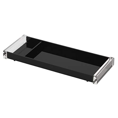 Realspace Black Acrylic Paper Clip Tray