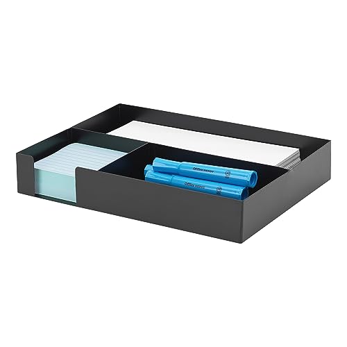 Realspace™ Desk Organizer With Antimicrobial Treatment, 12" x 9" x 2", Black