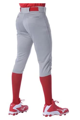 Rawlings PRO 150 Series Game/Practice Baseball Pant, Youth, Solid Color, Knicker, Grey, Small