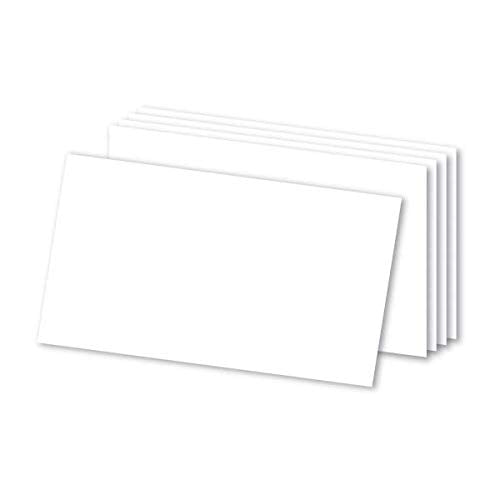 Office Depot Brand Blank Index Cards, 3" x 5", White, Pack of 300