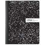 Office Depot - Composition Book - Marble, College Ruled - Paper - 9.8" x 7.6" x 0.375" - white