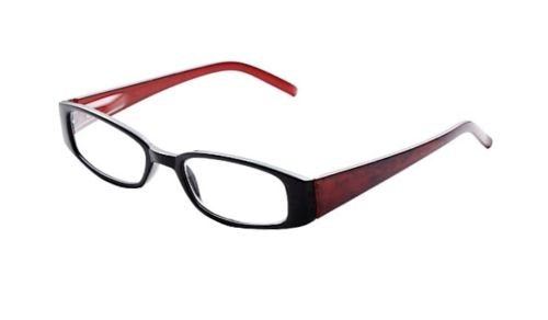 Wink by ICU Eyewear Women's Reading Glasses BLACK RED MARBLE +1.75