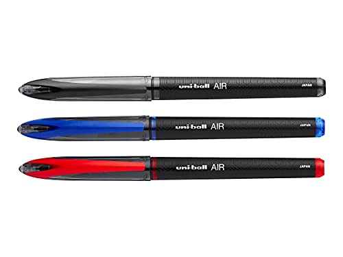 Uni-Ball 1927595 Air Rollerball Pen .7 Mm Assorted Ink 3/Pack