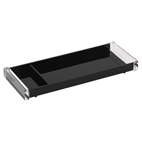 Realspace Black Acrylic Paper Clip Tray