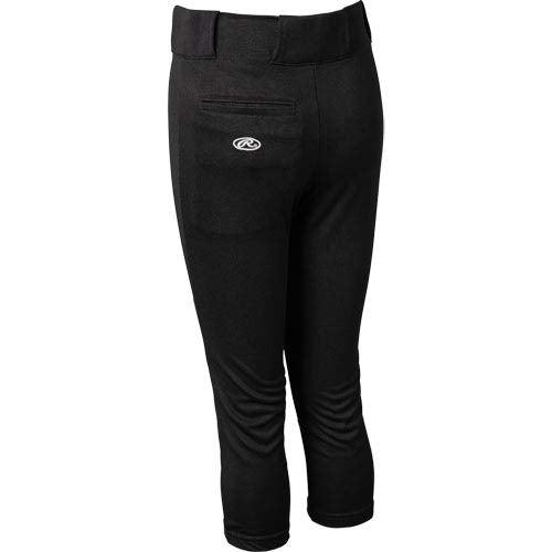 Rawlings Youth Closed Bottom Baseball Pant Black S