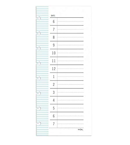 TUL Custom Note-Taking System Discbound Daily Schedule Pad, 3.5" x 8.5"