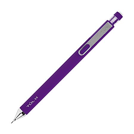 TUL Mechanical Pencils, 0.7 mm, Lime & Purple Barrels, Pack Of 2 Pencils