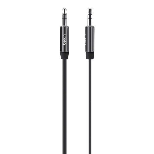 Belkin MiXiT Tangle-Free Flat 3.5mm Aux Cable, 3 ft Cord, Black