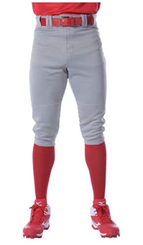 Rawlings PRO 150 Series Game/Practice Baseball Pant, Youth, Solid Color, Knicker, Grey, Small