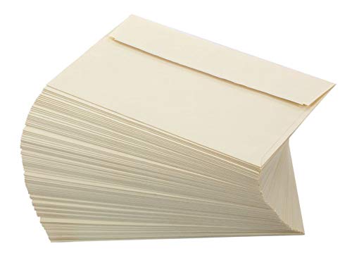 Office Depot Brand Greeting Card Envelopes, A9, Clean Seal, 5 3/4" x 8 3/4", Ivory, Box of 100