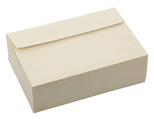 Office Depot Brand Greeting Card Envelopes, A9, Clean Seal, 5 3/4" x 8 3/4", Ivory, Box of 100