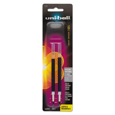 Uni-ball Refill for Signo Gel 207, Blue Ink, 2 Refills (SAN71207PP)