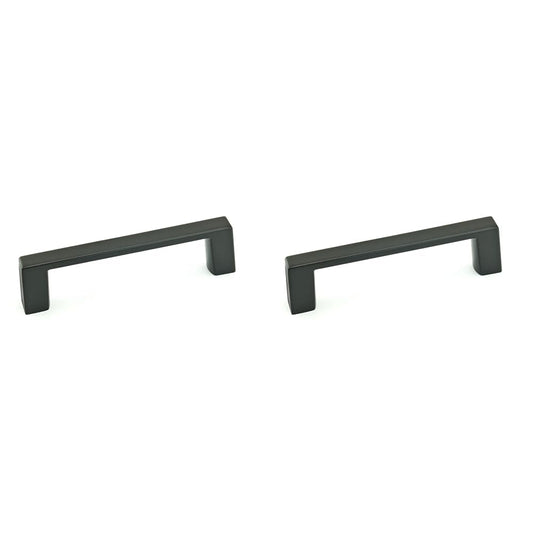 Richelieu Hardware BP10746900 Eglinton Collection 6 in (152 mm) Center Matte Black Contemporary Cabinet Pull