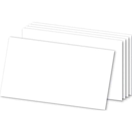 Office Depot Brand Blank Index Cards, 3" x 5", White, Pack of 300