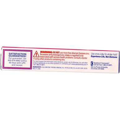 Fixodent Complete Original Denture Adhesive Cream, 2.4 Oz