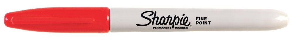 SHARPIE Fine Point Permanent Markers, Red, 1 Count
