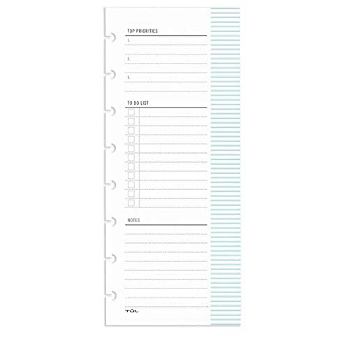 TUL Custom Note-Taking System Discbound Daily Schedule Pad, 3.5" x 8.5"