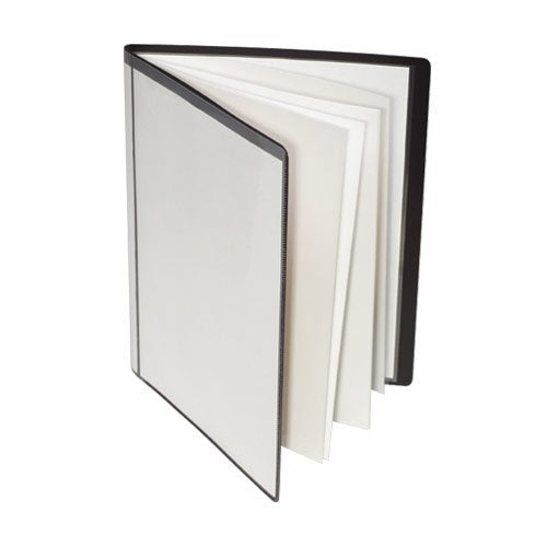 GBC Custom Cover and Spine Presentation Book, 24 Pockets, Black (A7041241A)