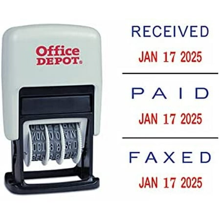 3-in-1 Micro Date Stamp Self-Inking