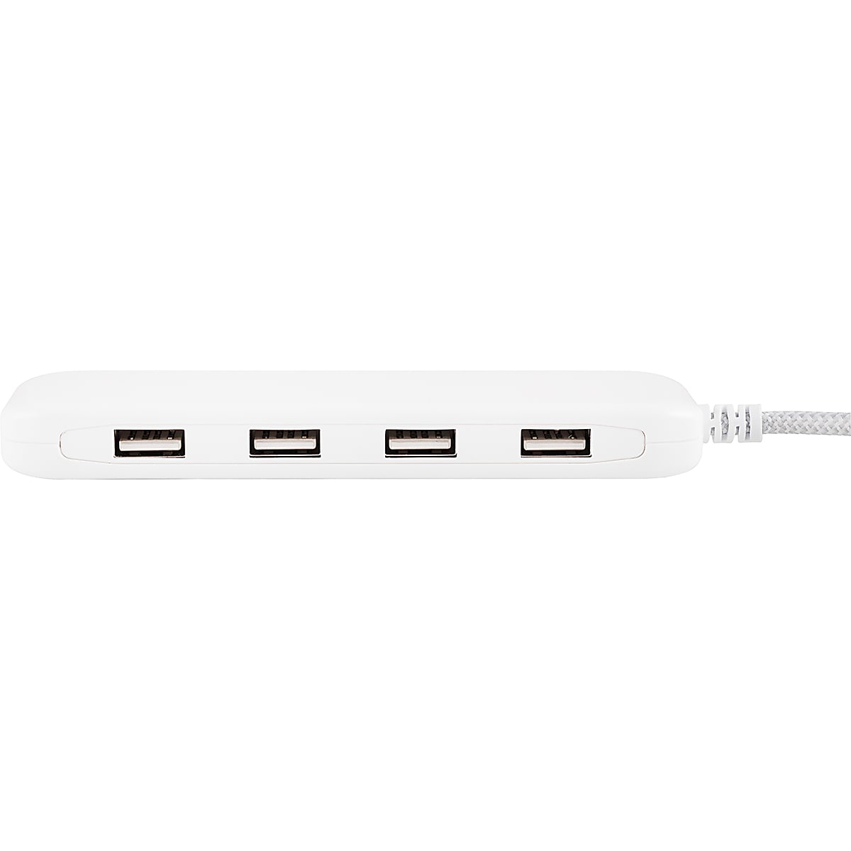 Ativa® 4-Port USB Extension Bar Charger, White, 46902