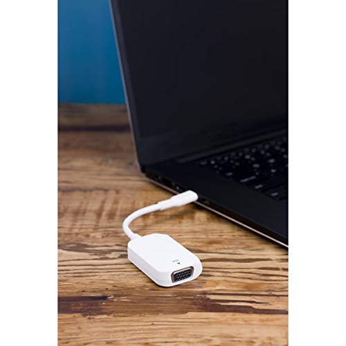 ATIVA USB-C-to-VGA Adapter, White, 41509