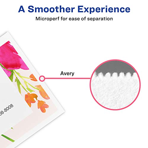 Avery Printable Arched Tent Cards with Sure Feed Technology