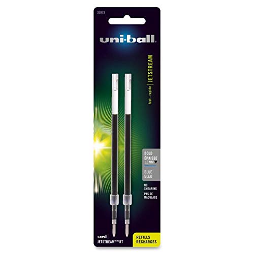 Uniball Jetstream RT Refill 2 Pack, 1.0mm Medium Blue, Wirecutter Best Pen, Ballpoint Pens, Ballpoint Ink Pens | Office Supplies, Pens, Ballpoint Pen, Colored Pens