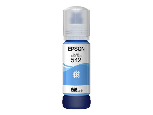 EPSON 542 EcoTank Ink Ultra-high Capacity Bottle Cyan (T542220-S) Works with EcoTank Pro ET-5150, ET-5170, ET-5180, ET-5800, ET-5850, ET-5880, ET-16600, ET-16650