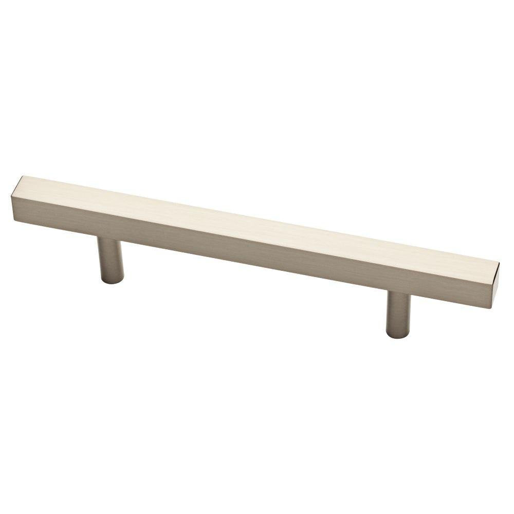 Liberty Square 3-3/4 in. (96 mm) Satin Nickel Cabinet Bar Pull