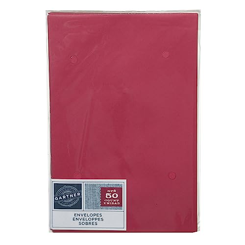 Red A9 Envelopes - 50 Count