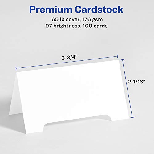Avery Printable Arched Tent Cards with Sure Feed Technology