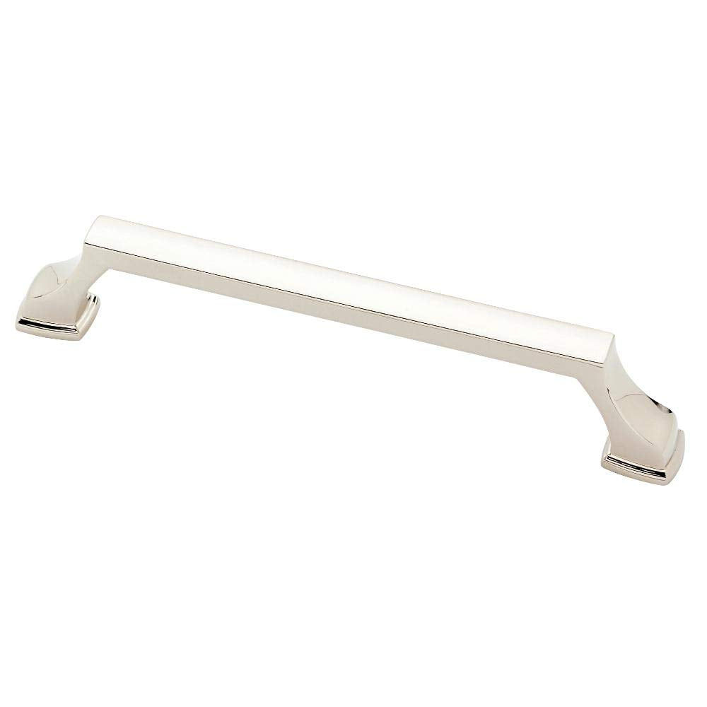 Brightened Opulence 5-1/16 in. (128mm) Center-to-Center Polished Nickel Drawer Pull