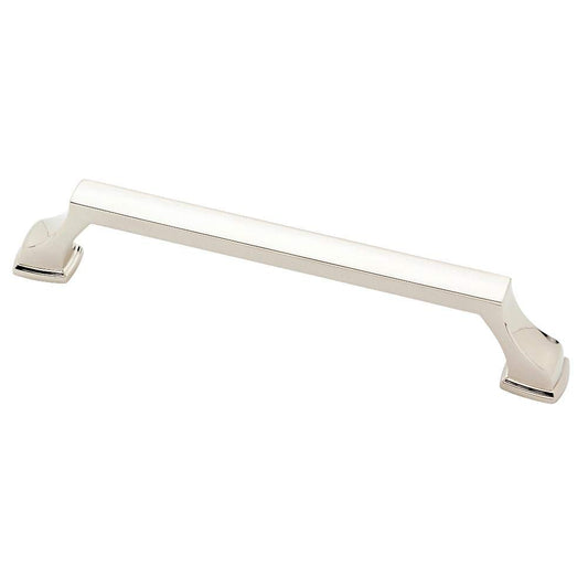 Brightened Opulence 5-1/16 in. (128mm) Center-to-Center Polished Nickel Drawer Pull