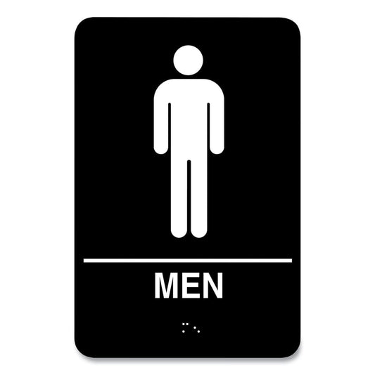 Cosco ADA Sign MEN and WOMEN Restroom Signs, 6" x 9", 2 pack (098095)