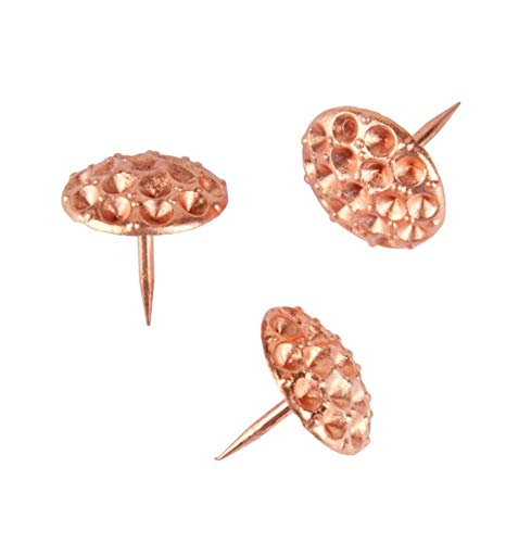 Office Depot® Brand Metal Push Pins, 5/8" H x 1/2" W x 1/2" D, Rose Gold, Pack of 20 Push Pins