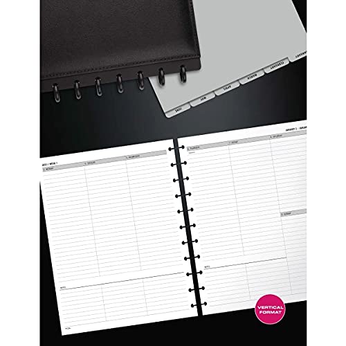 TUL® Discbound Weekly/Monthly Refill Pages, Letter Size, January To December 2022, TULLTFLR-UTIM