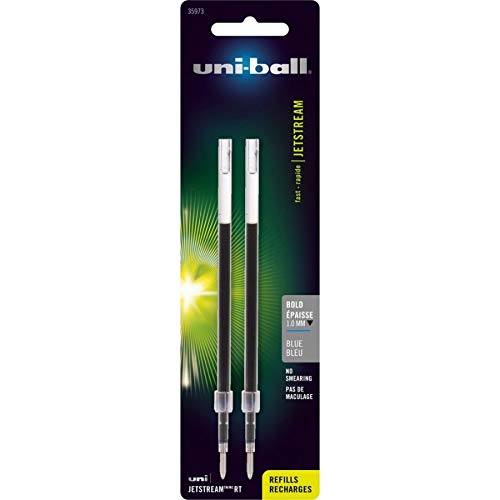 Uniball Jetstream RT Refill 2 Pack, 1.0mm Medium Blue, Wirecutter Best Pen, Ballpoint Pens, Ballpoint Ink Pens | Office Supplies, Pens, Ballpoint Pen, Colored Pens