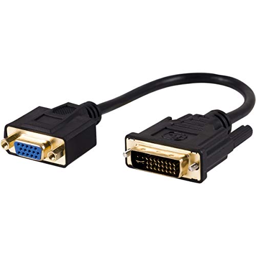 Ativa� - Pigtail Adapter - Dvi to VGA Pigtail Adapter, Black - 9.5" x 5.2" x 0.87" - 9.5" x 5.2" x 0.875" - Black