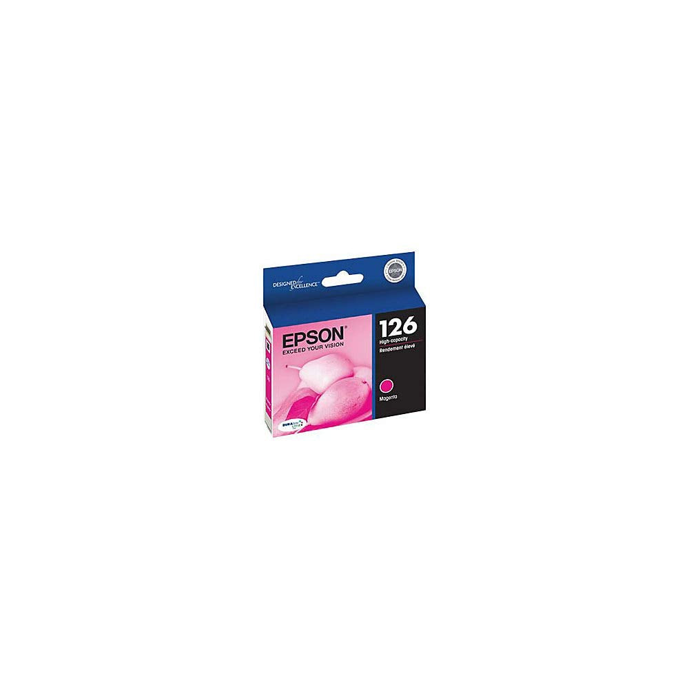 Epson 126 DURABrite Ultra Ink Magenta Cartridge for WF-3520, WF-3530, WF-3540, WF-520, WF-545, WF-630, WF-633, WF-635, WF-645, WF-7010, WF-7510, WF-7520, WF-840, WF-845 and Other Select Models