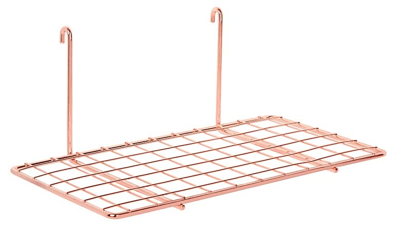 Realspace Rose Gold Wire Hanging Organizer System, Shelf Attachment