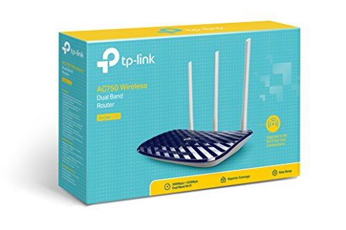 TP-LINK AC750 IEEE 802.11ac Ethernet Wireless Dual Band Router Model Archer C20