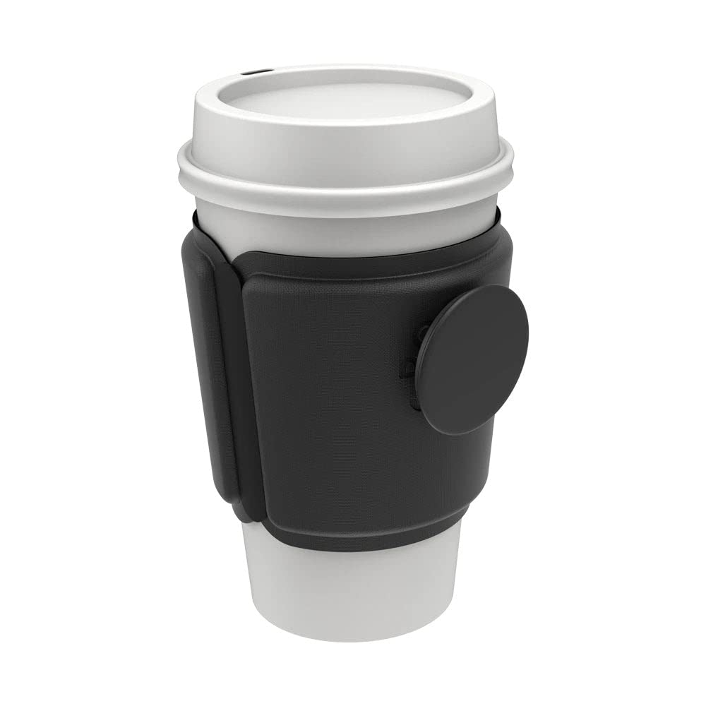 PopSockets PopThirst Cup Sleeve, Drink Holder, Koozie - Black