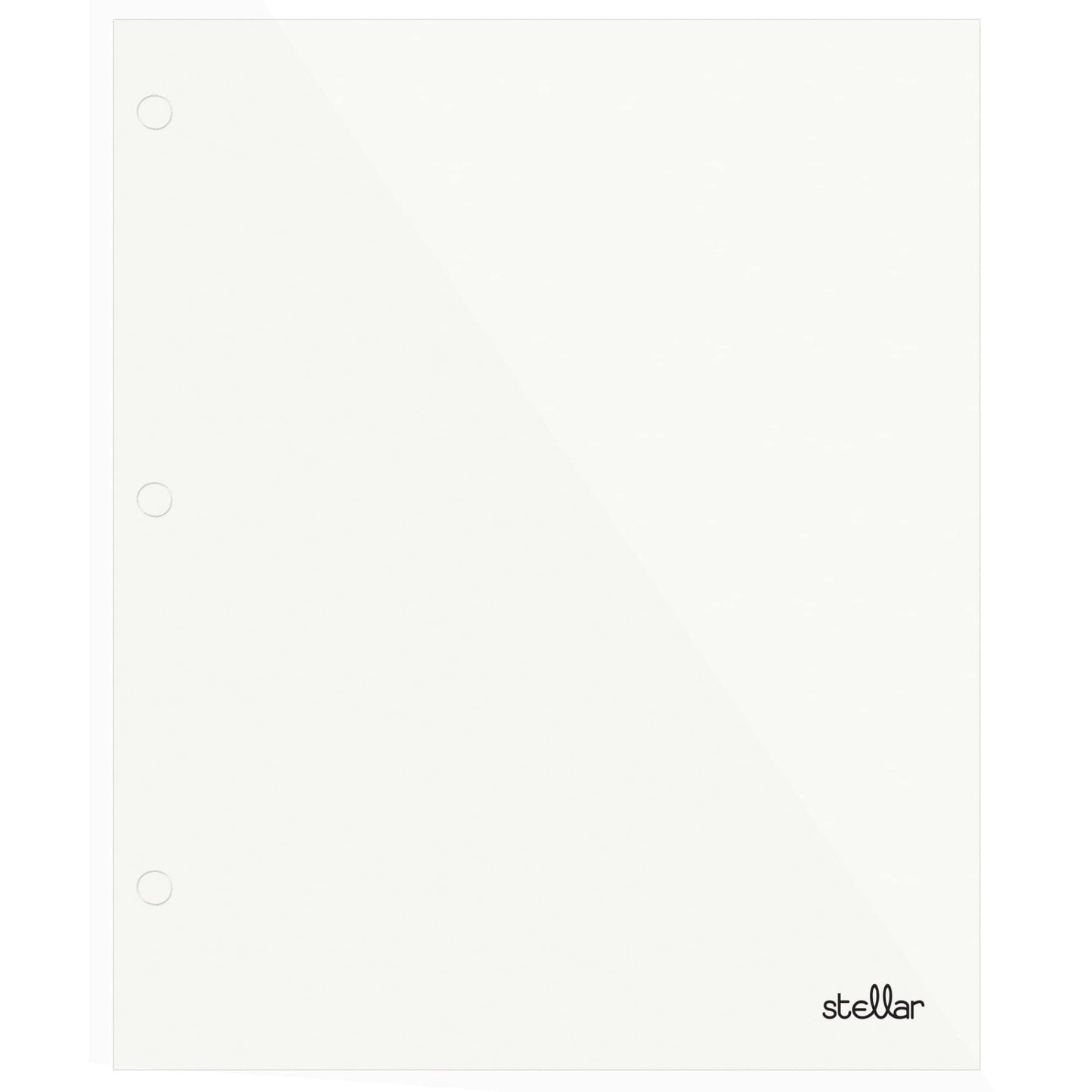 Office Depot� Brand Stellar Laminated 2-Pocket Paper Folder, Letter Size, White