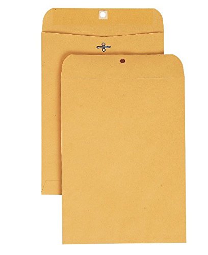 OfficeMax #110 (12" x 15-1/2") Clasp Envelopes, 28 lb Brown Kraft Paper Stock, 100 / box