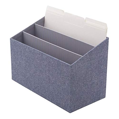 See Jane Work Chambray Desktop Organizer, Blue